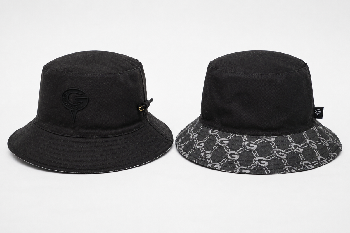 G•BALL 002 Reversible Bucket Hat, lightweight two-way golf bucket hat